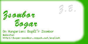 zsombor bogar business card